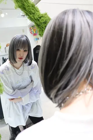 ミディアム カラー backbocker YUHOのヘアスタイル