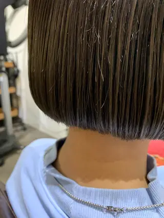 ショート カラー パーマ ヘアアレンジ パーマ/透明感カラー /ボブ/吉田一生のヘアスタイル