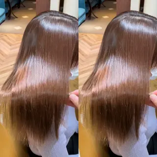 ロング 美髪縮毛矯正🤍 髪質改善/Shinaのヘアスタイル