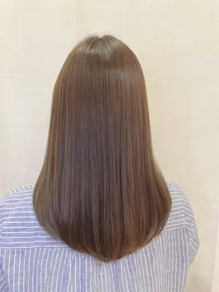 セミロング カラー 宮原 佳苗のヘアスタイル