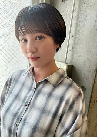 ショート カラー lani 天神大名/ブリーチのヘアスタイル