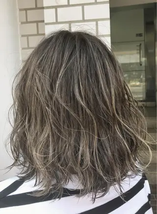 ミディアム カラー メンズカット特化柏駅 徒歩3分LOUのヘアスタイル