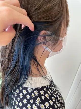 セミロング カラー 辻堂メンズ特化 YU-YAのヘアスタイル