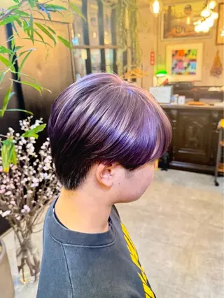 カラー メンズ soft beige naoki.のヘアスタイル