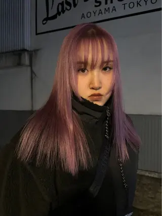 ロング カラー ヘアアレンジ marino マリノのヘアスタイル