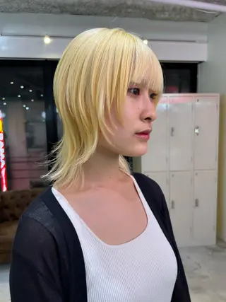 ミディアム 💥ウルフカット デザインあんな💥のヘアスタイル