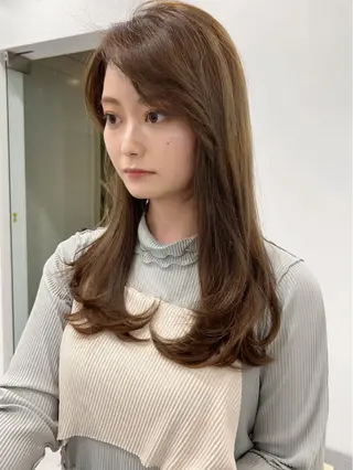 ミディアム ✨上品可愛い 垢抜けカラー/後藤✨のヘアスタイル