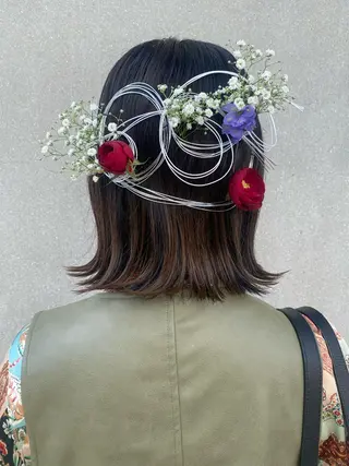 ヘアアレンジ AYANE 韓国ヘア /レイヤーカットのヘアスタイル