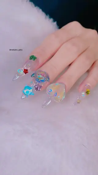 ネイル Spiky とうげ ふうかのネイルデザイン