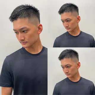 ショート メンズ メンズカット/眉カッ ト/ブリーチ/シオリのヘアスタイル