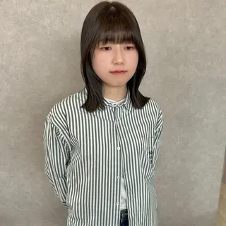 ミディアム カラー はちすか るかのヘアスタイル