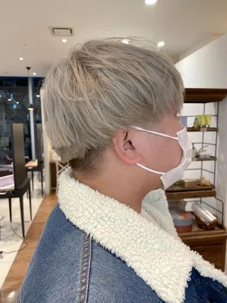 ショート カラー 髪質改善/ブリーチ 田代 龍我のヘアスタイル