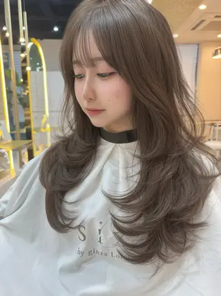 ロング カラー six by ginza Lond所属・レイヤーカットの極み 翔のヘアスタイル