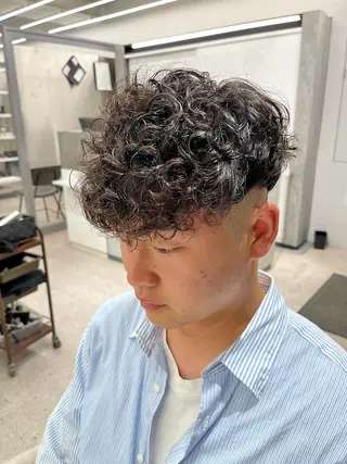 パーマ メンズ 🍐シャドウパーマ メンズ特化/守岡🍐のヘアスタイル