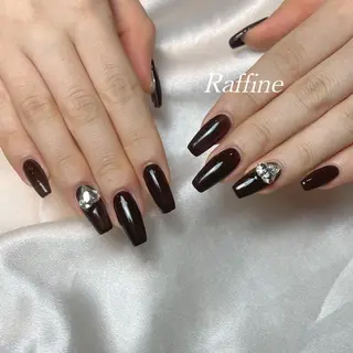 ネイル RAFFINE 月🦋🩵のネイルデザイン