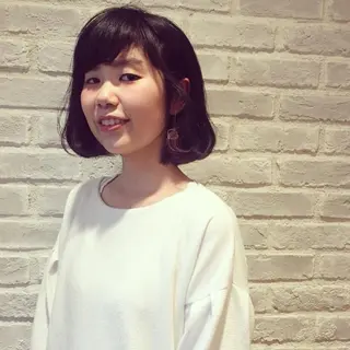 ショート ミディアム セミロング カラー パーマ la fith所属・rico_by ヘアとアイブロウのヘアスタイル