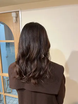 セミロング パーマ CreBiA🫧名駅 馬場のヘアスタイル