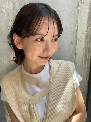 ミディアム 佐藤 蓮のヘアスタイル