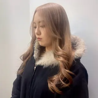 ロング カラー 🍎似合わせハイトー ン🍎ののかのヘアスタイル