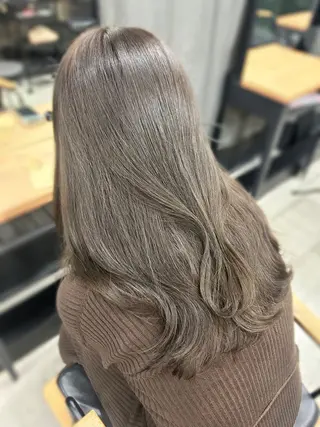 ロング 女性らしいモテヘア 韓国ヘアhikariのヘアスタイル