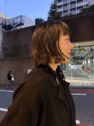 ミディアム パーマ パーマ/ボブ /レイヤー チヒロのヘアスタイル