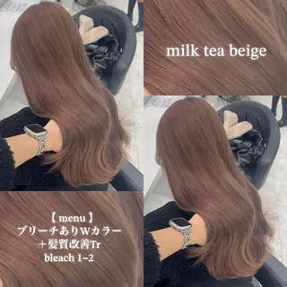 カラー 🩶透明感ブリーチ カラー🩶 maoのヘアスタイル