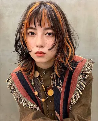 セミロング カラー K.Koji ショートボブ/ボブのヘアスタイル