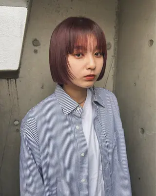 ショート カラー レイヤー×ブリーチ/ パーマ/ﾘｭｳﾄのヘアスタイル