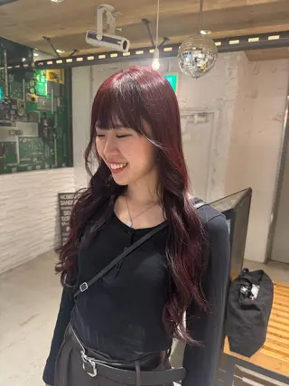 ロング 🌶推しカラー RINA🌶´-のヘアスタイル