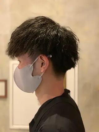 ショート パーマ メンズ 👑ツイスパ👑 中谷 陸のヘアスタイル