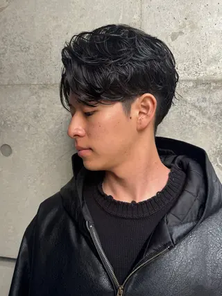 ショート カラー パーマ ヘアアレンジ メンズ 亀井隆汰/メンズ専門 パーマ特化美容師のヘアスタイル