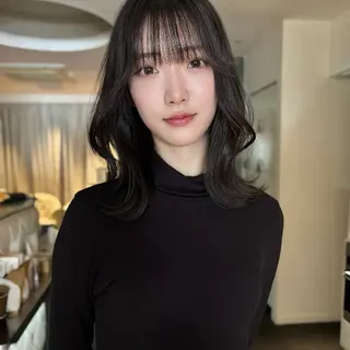 ミディアム ハッシュカット/四条 烏丸/寺本弘樹のヘアスタイル