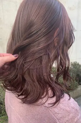 セミロング ☀️マナカ/縮毛矯正 カラー/表参道のヘアスタイル