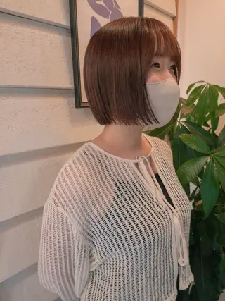 ショート 【ボブ】縮毛矯正/ 船橋駅5分/鈴木杏美のヘアスタイル