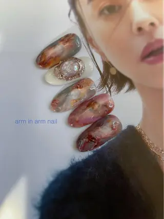 ネイル arm in arm ︎✿Yamamotoのマツエク・マツパデザイン