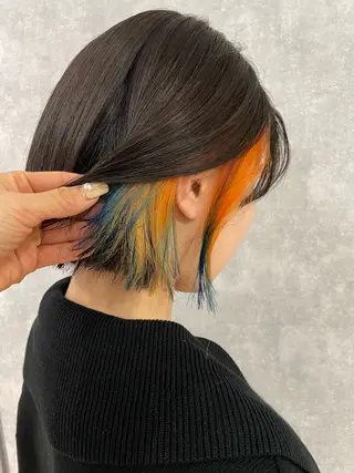 ショート カラー ヘアアレンジ 透明感カラー/推しカ ラー☁️JURAのヘアスタイル