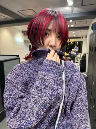 ミディアム カラー ダブルカラー🩰 CHIHIRO👒のヘアスタイル