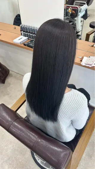 ロング カラー 能勢 莉里花のヘアスタイル