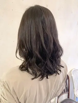 ミディアム パーマ 銀座No.1髪質改善 縮毛矯正/本木のヘアスタイル