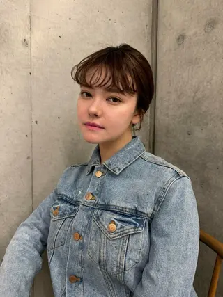 ミディアム パーマ ヘアアレンジ Qin shaire salon 原宿所属・🌿パーマ/ボブ/ レイヤー/Mikiのヘアスタイル