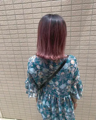 ミディアム カラー ショート、ボブ シマダマサトのヘアスタイル