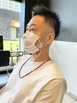 ショート メンズ メンズヘア特化 崎田 成人のヘアスタイル