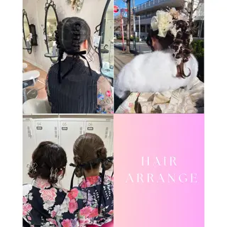 セミロング ヘアアレンジ 韓国ヘア 🎀中川綾乃🎀のヘアスタイル