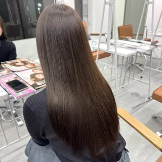 ロング カラー ヘアアレンジ ブリーチなしカラー /ベージュ/安形翔のヘアスタイル