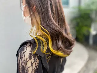 セミロング カラー 髪質改善🌟透明感 🌟三塚有紀子のヘアスタイル