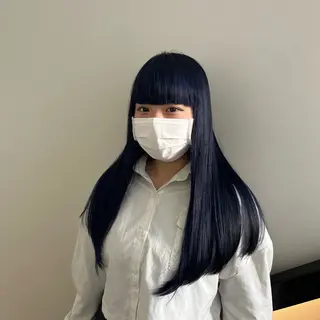 ロング カラー メンズパーマ/ メッシュ📍ユリのヘアスタイル