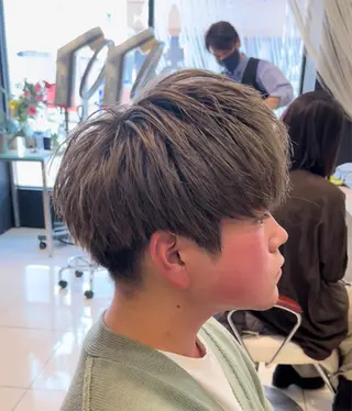 カラー メンズ EARTH勝田台 吉永嵐のヘアスタイル