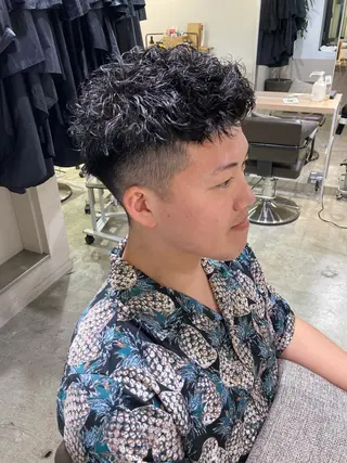 パーマ メンズ FILMS所属・宮城 星のヘアスタイル