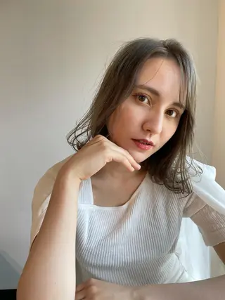 セミロング カラー パーマ ヘアアレンジ メンズ キッズ ネイル マツエク・マツパ アイブロウ 透明感カラー/推しカ ラー☁️JURAのヘアスタイル