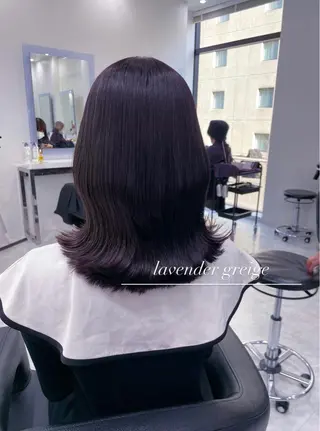 セミロング カラー ヘアアレンジ Ella所属・nana【艶髪】/ レイヤー/縮毛矯正のヘアスタイル